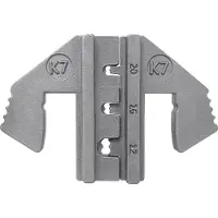 Toolcraft PLE-0K7 Krimp-onderdelen Geschikt voor connector: DUITS Krimpbereik AWG: 12 tot 20 AWG Geschikt voor merk: PZ-500
