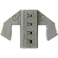 Toolcraft PLE-0I4 Krimp-onderdelen Platte stekkers Krimpbereik: 0.1 tot 2.5 mm² Geschikt voor merk: PZ-500