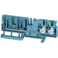 Weidmuller 2540100000 Doorgangsserieklem 6.1 mm Push-In-klem, Steekaansluiting Blauw 50 stuk(s)