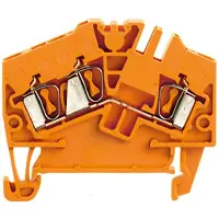 Weidmuller 1706050000 Doorgangsserieklem 5.10 mm Spanveer Oranje 100 stuk(s) Package