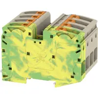 Weidmuller 2552120000 Doorgangsserieklem 64 mm Push-In-klem Toewijzing: Terre Beige, Groen, Geel 1 stuk(s) Piece