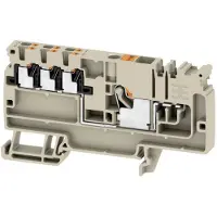 Weidmuller 2503870000 Verdeler-serieklem 8.1 mm Push-In-klem Beige 20 stuk(s)