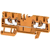 Weidmuller 2799160000 Doorgangsserieklem Push-In-klem, Steekaansluiting Oranje 100 stuk(s)