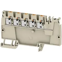 Weidmuller 2675470000 Verdeler-serieklem Push-In-klem, Steekaansluiting Donkerbeige 50 stuk(s)