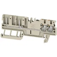Weidmuller 2675740000 Doorgangsserieklem Push-In-klem, Steekaansluiting Donkerbeige 50 stuk(s)