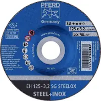 PFERD TOOLS EH 125-3,2 SG STEELOX 61333432 Doorslijpschijf gebogen 125 mm 25 stuk(s) RVS, Staal