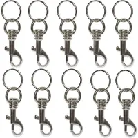 Basi 8120-9100 4026434004335 Sleutelkarabijn Zilver 10 stuk(s)
