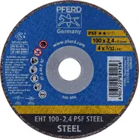 PFERD TOOLS EHT 100-2,4 PSF STEEL/16,0 61741116 Doorslijpschijf recht 100 mm 25 stuk(s) Staal