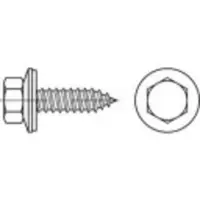 Toolcraft 1069996 Gevelschroef 6.5 mm 90 mm Buitenzeskant 88176 RVS A2 150 stuk(s)