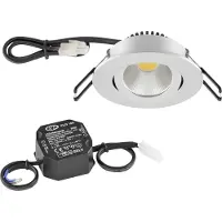 EVN PC20N61502 PC20N61502 LED-inbouwlamp LED LED vast ingebouwd 6 W Chroom