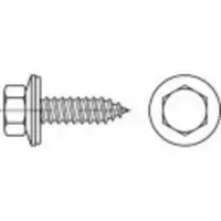 Toolcraft 1069995 Gevelschroef 6.5 mm 85 mm Buitenzeskant 88176 RVS A2 200 stuk(s)