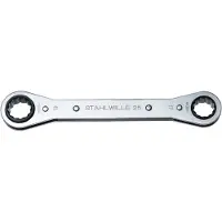 Stahlwille Ratelringsleutel | 7 x 8 mm | 12-KT. lengte 109 mm | aantal tanden 22 | 1 stuk - 41130708 41130708