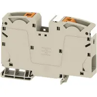 Weidmuller 2742060000 Doorgangsserieklem Push-In-klem, Steekaansluiting Donkerbeige 10 stuk(s)