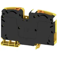 Weidmuller 2742070000 Doorgangsserieklem Push-In-klem, Steekaansluiting Zwart-geel 10 stuk(s)
