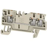 Weidmuller 2674630000 Doorgangsserieklem Push-In-klem, Steekaansluiting Donkerbeige 50 stuk(s)