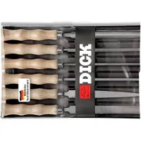 Dick 11871020 Set sleutelvijlen 6-delig 100/2 in tas zwart „”, met 2K-handgreep 85 mm Lengte 100 mm 1 set(s)
