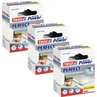 TESA EXTRA POWER PERFECT 56343-00501-04 Textieltape Wit (l x b) 2.75 m x 38 mm 3 stuk(s)