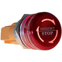 Joy-It Button22NA-01 Button22NA-01 Noodstopknop Mechanische vergrendeling Rood, Groen (Ø x h) 21.90 mm x 46.50 mm IK10, IP67 1 stuk(s)