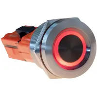 Joy-It Button22T-01 Button22T-01 Schakelaar Moment Rood, Blauw (Ø x h) 22 mm x 38 mm IP68, IK10 1 stuk(s) Piece