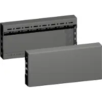 Rittal 8660031 VX sokkel-afdekking, zijkant, H: 100 mm, voor T: 400 mm, staalplaat 1 set(s)