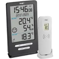 TFA-Dostmann Funk-Thermometer XENA HOME 30.3074.10 Draadloze thermometer digitaal Antraciet