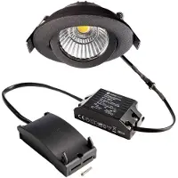Deko-light 565377 Dione LED-inbouwlamp Energielabel: E (A - G) LED LED vast ingebouwd 8.50 W Zwart