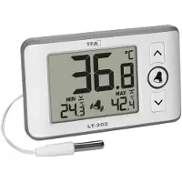 TFA-Dostmann Digitales Profi-Thermometer mit Kabelfühler LT 202 30.1052.02 Thermometer Wit