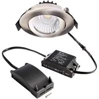 Deko-light 565371 Dione LED-inbouwlamp Energielabel: E (A - G) LED LED vast ingebouwd 8.50 W Nikkel