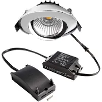 Deko-light 565374 Dione LED-inbouwlamp Energielabel: E (A - G) LED LED vast ingebouwd 8.50 W Chroom