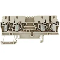 Weidmuller 1608600000 Doorgangsserieklem Spanveer Donkerbeige 100 stuk(s)