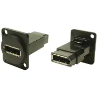 Cliff CP30233MB FT Black Metal DisplayPort F-F CSK Adapter, Bus, inbouw DisplayPort aansluiting – DisplayPort aansluiting 1 stuk(s)