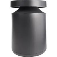 Deko-light Sokkellamp buiten Faro, dimbaar, alu / grijs / zink, Aluminium, Modern, LED buitenlamp