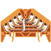 Weidmuller 1301630000 Verdeelblok Push-In-klem, Steekaansluiting Oranje 20 stuk(s)