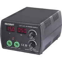 Voltcraft CSP-240 Labvoeding, regelbaar wisselspanning 1 - 15 V/AC 1.5 A (max.) 22.5 W frequentieregeling Aantal uitgangen 1 x