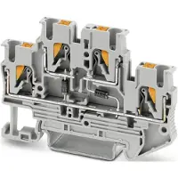 Phoenix Contact 3211447 Componentenserieklem Push-In-klem Grijs 50 stuk(s)