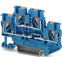 Phoenix Contact 3211432 Componentenserieklem Push-In-klem Blauw 50 stuk(s) Piece