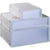 Bopla UM 62018 L-SET Tafelbehuizing (b x h x d) 290.9 x 108 x 199 mm ABS Lichtgrijs 1 stuk(s)