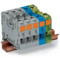 Wago 285-139 3-faseklem 16 mm Spanveer Grijs, Blauw, Groen, Geel 1 stuk(s)