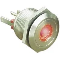 BULGIN MPI001/28/RD MPI001/28/RD Vandalismebestendige druktoets 24 V/DC 0.05 A 1x uit/(aan) Moment Rood (Ø x l) 22 mm x 32.7 mm IP66 1 stuk(s)