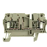 Weidmuller 1831130000 Testscheidingsserieklem Spanveer Donkerbeige 100 stuk(s)