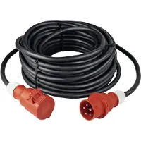 As Schwabe 61010 Stroom Verlengkabel 16 A Zwart 10.00 m H07RN-F 5G 2,5 mm²