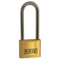 Kasp K12550L80A5 Hangslot 50 mm Gelijksluitend Goud-geel Sleutelslot
