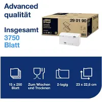 Tork 290190 Papieren handdoeken Wit 15 stuk(s)