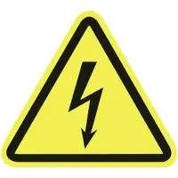 Hellermanntyton Waarschuwingsbord Waarschuwing voor elektrische spanning Kunststof 100 stuk(s)
