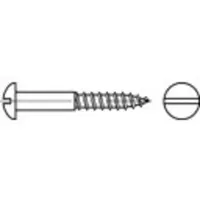 Toolcraft TO-5446581 Bolkop houtschroeven 2 mm 20 mm Sleuf DIN 96 Messing 500 stuk(s)
