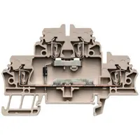 Weidmuller 1690020000 Componentenserieklem Spanveer Donkerbeige 50 stuk(s)