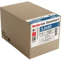 Fischer 573116 Spaanplaatschroef 60 mm TX 500 stuk(s)