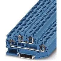 Phoenix Contact STTB 4 BU 3031432 Doorgangsserieklem Aantal polen: 4 0.08 mm² 4 mm² Blauw 50 stuk(s) Piece
