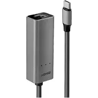 Lindy Netwerkadapter 2.5 GBit/s USB-C 3.1 Gen 1, Gigabit-LAN (1/2.5 Gbit/s), RJ45