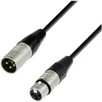 Adam hall 4 STAR DMF 0300 XLR Verbindingskabel [1x XLR-stekker 3-polig - 1x XLR-bus 3-polig] 3 m Zwart